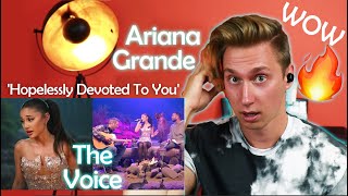 Ariana Grande  Hopelessly Devoted To You The Voice Season 21 Teaser  Reaction [upl. by Hall]