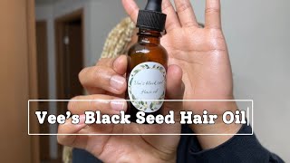 Using Vee’s Black Seed Hair Oil to maintain a healthy scalp with these braids [upl. by Zitah666]