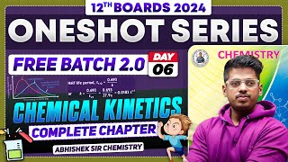 Class12th 6 Chemical Kinetics One Shot Day 6  PYQs  By Abhishek Sir Chemistry asc HSC 2024 [upl. by Ludwigg]