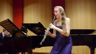 Weber Concertino for clarinet op26  Luisa Gehlen Clarinet Joshua Gehlen Piano [upl. by Rehm]