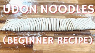 How To Make Udon Noodles 3 Ingredient Recipe and Tips for Beginners [upl. by Adina]