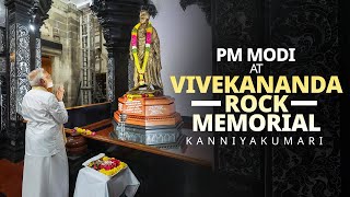 PM Modi visits Vivekananda Rock Memorial in Kanniyakumari Tamil Nadu [upl. by Kip]