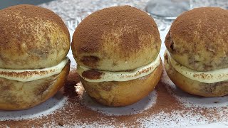 PESCHE dolci di panbrioche tiramisùcon uova pastorizzate [upl. by Novled]