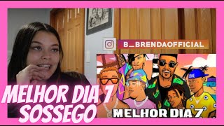 REACT Melhor Dia 7  Sossego Marcos Baroni Teto Wiu Edi Rock Alee Brandão  Brenda Baptista [upl. by Adekam]