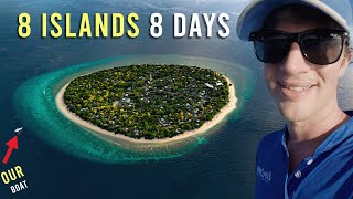 PRIVATE CRUISE BEST OF VISAYAS DIVING  Visiting Typhoon Odette Island 2 Years later [upl. by Mikahs]