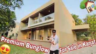 Premium and Biggest Bunglow for Sale in Karjat😍  Fully Furnished  All Modern Amenities [upl. by Bilat501]