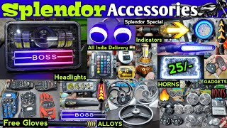 Splendor Accessories  All Models  WholesaleRetail  Cheap Bike Accessories Splendoraccessories [upl. by Laws]