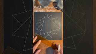 How to draw Four Rotations of an Equilateral Triangle Fast [upl. by Wilhelmine]