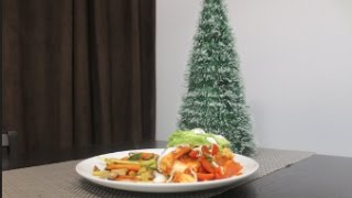 Recette de poulet farci style Fajitas [upl. by Latsyk]