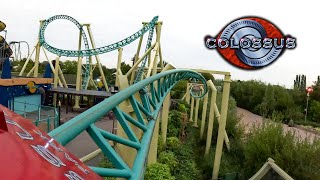 Colossus 4K Front Seat POV  Thorpe Park [upl. by Ddart330]