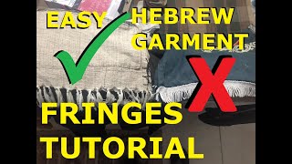 EASY HEBREW GARMENT TUTORIAL Tabernacles 2024 Update [upl. by Gapin8]