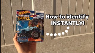 How to INSTANTLY identify HW monster trucks treasure hunts [upl. by Marcile762]