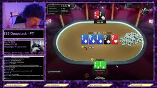 FINAL TABLE 55 DEEPSTACK  18K UT payouts poler bbz [upl. by Fadas]