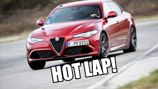 Alfa Romeo Giulia  Fast Lap  Onboard LAnneau Du Rhin  Best Handling Car 2017  sport auto [upl. by Halfdan317]