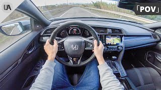 2020 Honda Civic SPORT PLUS 15 Turbo 182 HP  Manual Gearbox  4K POV TEST DRIVE [upl. by Anaira]