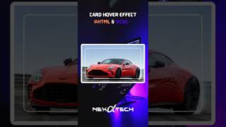 Card Hover Effect using CSS css webdevelopment [upl. by Certie56]