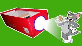 How to make Smartphone Projector with homemade things [upl. by Adidnere761]