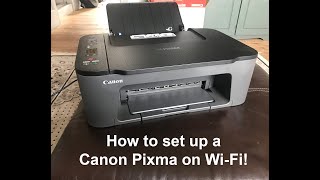 How to Setup a CANON Pixma TS3400 Series Printer using WiFi [upl. by Namzed]