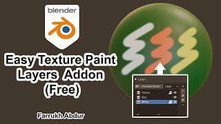 Texture Paint Layers Free Addon Ucupaint  Blender [upl. by Glad]