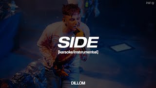 DILLOM  SIDE instrumentalkaraoke Letra [upl. by Garey606]