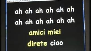 CIAO RAGAZZI CIAO ADRIANO CELENTANO base karaoke con cori [upl. by Okimuk]