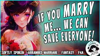 Marry Me to End the War Arranged Marriage RP F4A  ASMR RP [upl. by Wolfie]