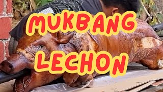 Mukbang Lechon Everyone can enjoy the many ways of eating Lechon [upl. by Einnaj23]