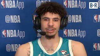 LaMelo Ball Talks Hornets OT Win amp Wild Finish vs Celtics  NBA GameTime [upl. by Nivahb318]