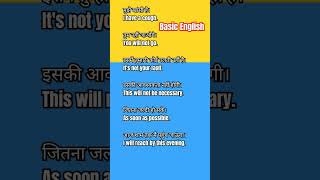 Learn Basic English  Basic Sentences [upl. by Reivad]