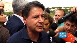 Lampedusa Conte «Meloni poco chiara e trasparente in Europa» [upl. by Meier]