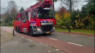 Brandweer Elburg Onderweg Naar Schoorsteenbrand t Harde [upl. by Legra]