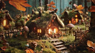 ⋆ ˚🍄🧚‍♀️｡ Fairy Village in the Forest 🍁˚｡ Ambience amp Soft Music 🍄 Nature sounds ASMR [upl. by Terrie]