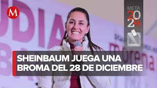 “Es importante que la próxima presidenta tenga un avión” dice Claudia Sheinbaum [upl. by Ahsiuqat]