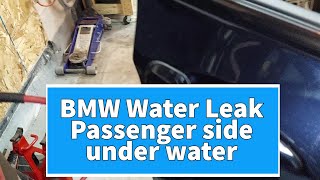 BMW X3 Water Leak  passenger side underwater [upl. by Anastase]