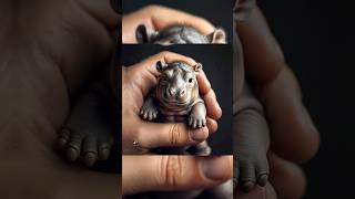 World Smallest Hippo 🦛 Hybrid Animal Hippo Potomus shorts cutehipposhortsfeed [upl. by Hayidah111]