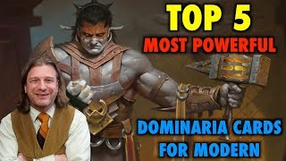 MTG  Top 5 Most Powerful Dominaria Cards for Modern  Magic The Gathering [upl. by Norvol]