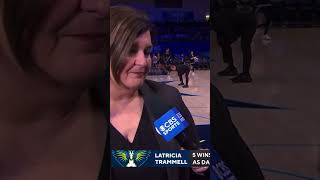 Latricia Trammell halftime sideline interview [upl. by Notnad930]