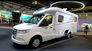 Hymer B MC T 580 bclass modern comfort B580 RV Camper Van MB Sprinter walkaround  interior K0149 [upl. by Esinej]