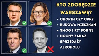 Debata Biejat Wipler Bocheński Trzaskowski Kto będzie prezydentem Warszawy [upl. by Hsak]