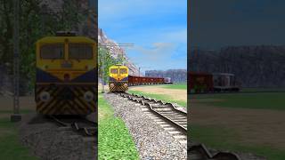 DIESEL TRAINS RUNNING ON BUMPY RAILROAD TRACKS train [upl. by Osnofledi]