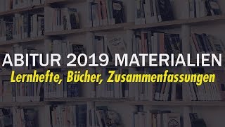 DAS BRAUCHST DU FÜRS ABI 2019  Lernhilfen Bücher Materialien  studyrunner [upl. by Hough]