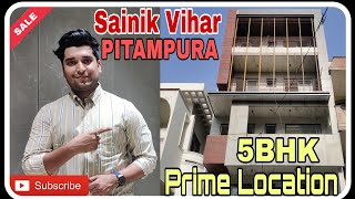 5BHK PREMIUM BUILDER FLOOR FOR SALE IN SAINIK VIHAR PITAMPURA  TOP FLOOR WITH TERRACE  video19 [upl. by Annoit276]