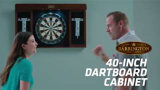 Barrington 40 Inch Dartboard Cabinet With LED Light [upl. by Taffy760]