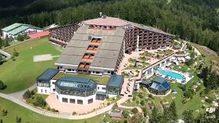 Interalpen Hotel Tyrol overlook pool side [upl. by Eenwahs]