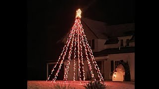 How To Make An Awesome Flagpole Christmas Tree [upl. by Oidualc149]