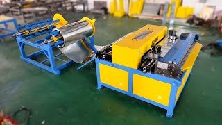 HVAC air duct making machine  duct manufacture line  auto duct line Ⅲ [upl. by Nerb]