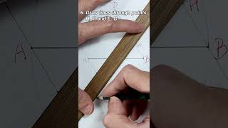 How to trisect a line Using an Unmarked Ruler and Compass Method 4 shorts [upl. by Kellby]