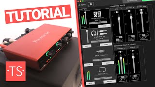 How to use the Focusrite Scarlett 8i6 3rd Gen and the Focusrite Control software with Ableton Live [upl. by Ajnos]