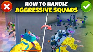 HOW TO HANDLE AGGRESSIVE SQUADS IN BGMI🔥1v4 CLUTCH TIPS amp TRICKS  Mew2 [upl. by Notsej]