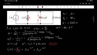 Overdamped Step Response of a Parallel RLC Circuit [upl. by Anerual]